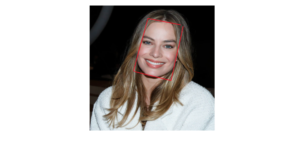 Margot Robbie Rostro Rectangular